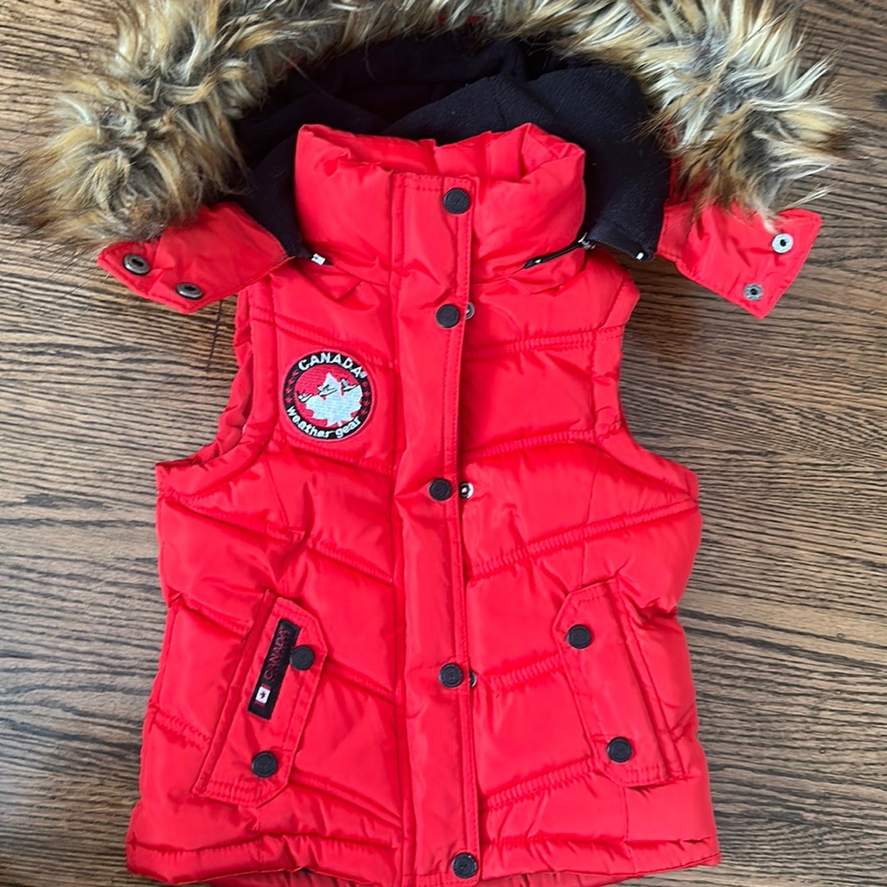 Canada Weather Gear Puffer vest Red Sz4